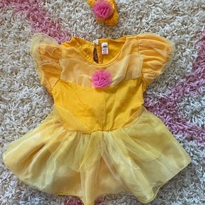 Baby girl belle onesie outfit/ costume